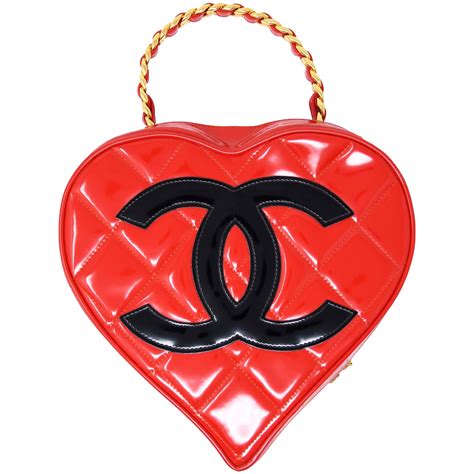 chanel hear bag|Chanel heart shaped bag.